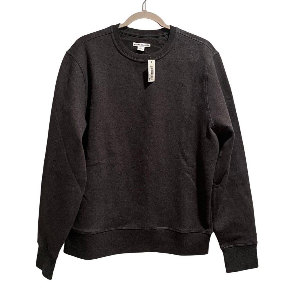 Amazon Essentials Sweatshirt Mens Medium Gray Long Sleeve